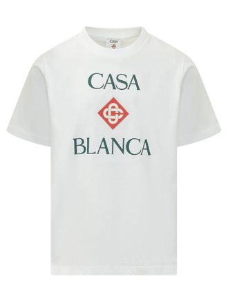 Casablanca White Crew Neck T-Shirt