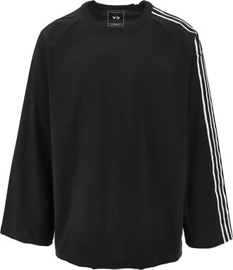 Yohji Yamamoto three-stripe T-shirt - unisex - Cotton - S - Black