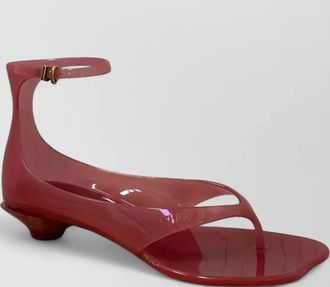 Chlo&eacute; jelly thong ankle-strap sandals