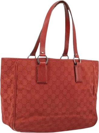 Gucci Pre-owned Vintage Tote Bag - Dames - Vintage Shopper - Rood - ONE Size - Vintage