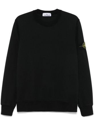 Stone Island Compass-badge sweatshirt - men - Organic Cotton - L - Black