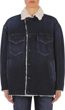 Dondup Giubbino Over in Denim - Dames - Jassen - Blauw - Maat: M Denim