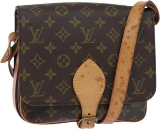 Louis Vuitton Pre-owned Cross Body Bags, female, Brown, Size: ONE SIZE Pre-owned Vintage Canvas Cross Body Bag