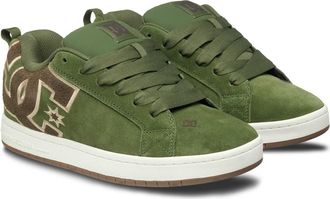 DC Sneaker DC SHOES Court Graffik, Herren, Gr. 11,5(45), weiss (olive, sanftes wei&szlig;), Obermaterial:57.05% Leder, 28.2% Synthetikmaterial, 13.87% Microfas