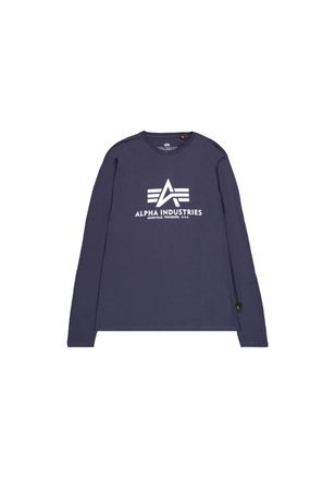 Alpha Industries Longsleeve ALPHA INDUSTRIES Basic Longsleeve BL, Herren, Gr. XL, blau (navy), Obermaterial: 100% Baumwolle, Shirts Longsleeve