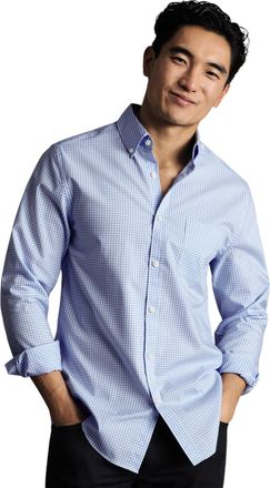 CHARLES TYRWHITT Non-Iron Stretch Poplin Check Shirt