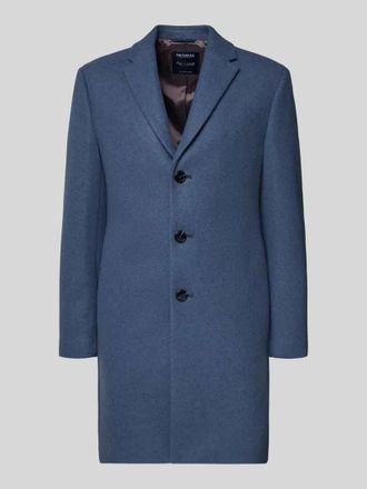 Mc Neal Regular Fit Wollmantel mit Reverskragen in Blau, Gr&ouml;&szlig;e XXXL