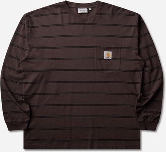 Carhartt Work in Progress Men s Cardona Pocket Longsleeve T-Shirt Natural / Palisander (Garment Dyed)