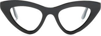 Lapima Julieta cat-eye frame glasses - women - Acetate - 49 - Black