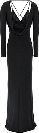 Elisabetta Franchi Abito Red Carpet - Dames - Avondkleed - Zwart - M - Kleedjes