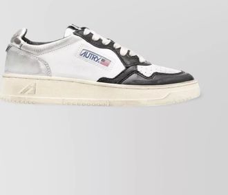 Autry low top sneakers featuring perforated detail