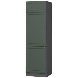 Vicco Armario para frigorífico empotrado Fame-Line, Verde dorado Casa de campo, 60 cm