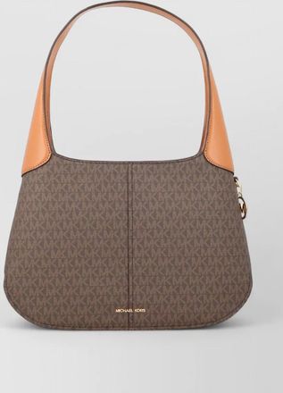 Michael Kors shoulder bag curved silhouette gold tone hardware