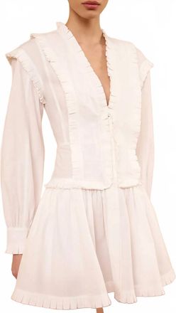 Ulla Johnson Beatrix Cotton Mini Dress In Cowrie