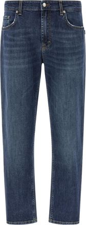 Department Five Blue Straight Mid Rise Jeans