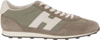 Hogan Low-Top Sneakers In Suede And Mesh With Memory Foam Insole