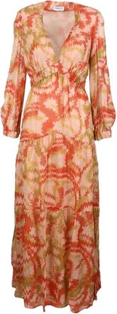 Dondup Maxi-jurk - Dames - Maxi kleedjes - Veelkleurig - S - Kleedjes