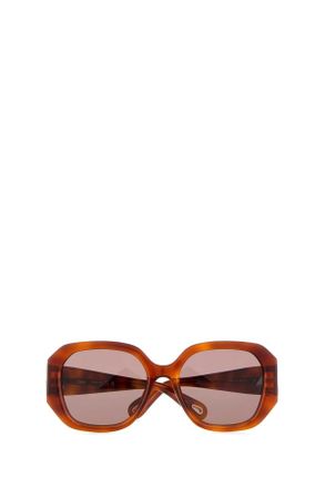 Chlo&eacute; SUNGLASSES Acetate Sunglasses - Brown