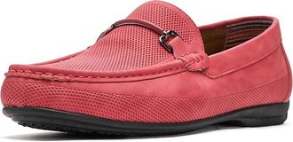 Stacy Adams Colton Moc Toe Slip-On Loafer Mens Shoes Red : 10.5 M, Faux Leather
