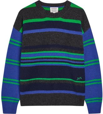 Damson Madder Rene Striped Merino Wool Jumper - Multicoloured - 16 (UK16 / XL)