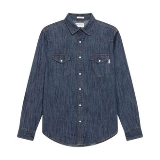 Roy Rogers Heren, Overhemden, Blauw, Maat: XL Katoen