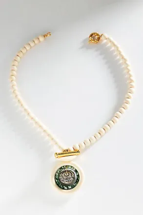 Timeless Pearly White Beaded Pendant Necklace