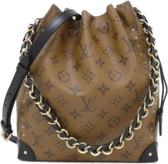 Louis Vuitton Pre-owned Noe Trunk Monogram Reverse Shoulder Bag - Dames - Vintage Tas - Bruin - ONE Size - Vintage