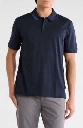 BOSS Phillipson Short Sleeve Polo in Dark Blue at Nordstrom Rack, Size Xx-Large