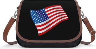 Generic U.S. Flag Fashion Womens Crossbody Bags Novelty Handbag Shoulder Bag Purse
