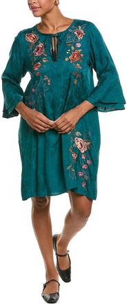 Johnny Was Ruffle Sleeve Dress