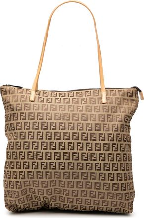 Fendi Pre-owned Womens Zucchino Canvas Tote - Sage Green Textile - One Size