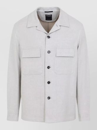 Ermenegildo Zegna long sleeve shirt jacket chest pockets