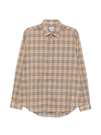 Burberry Beige Regular Check Shirt