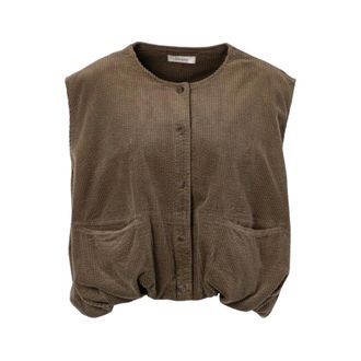 Jcsophie Peace Vest - Jackets - Mujer - Marr&oacute;n - S
