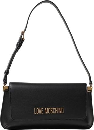 Love Moschino Veelzijdige schoudertas voor diverse gelegenheden - Dames - Schoudertassen - Zwart - ONE Size - Leer - Tassen