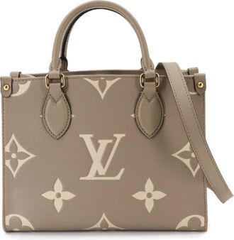 Louis Vuitton Tourterelle Monogram Empreinte Leather Handbag Tote Bag (Pre-Owned)