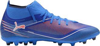 Puma Ultra 6 Match+ voetbalschoenen voor heren, voor harde ondergrond (Blauw)