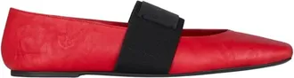 Givenchy Sliced Square Ballerinas - Dames - Ballerinas - Rood - 36 1/2 EU - Leer - Schoenen