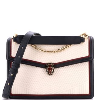 Bulgari Serpenti Forever Shoulder Bag Quilted Leather Medium
