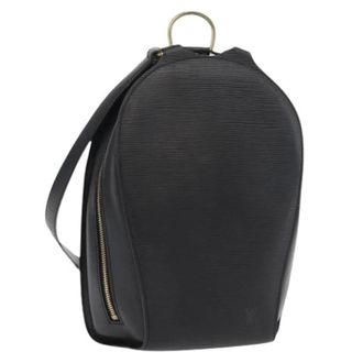 Louis Vuitton Pre-owned Backpacks, female, Black, Size: ONE SIZE Pre-owned Vintage Epi Leather Backpack