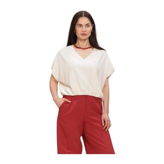 Summum Dames, Blouses & Shirts, Beige, Maat: M Viscose