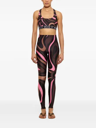 Pucci Printed Leggings - Black