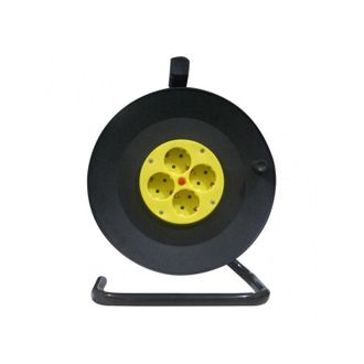 Fabrilamp Fabrilamp - 166431415 Enrollacable 4 Enchufes Cable 15m 3gx1,5mm Cobre C/termostato De Seguridad