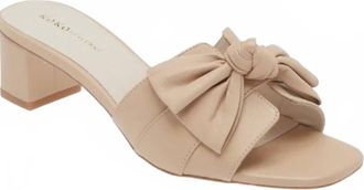 Koko + Palenki Womens Sidney Slide Sandal In Bone Leather