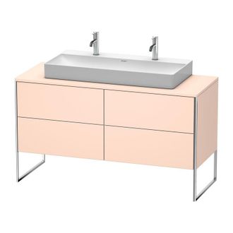 Duravit Duravit Xsquare Mueble De 140,0 X 54,8 Cm, 4 Cajones, Para Lavabo Vero Air 235010, Color (frente/cuerpo): Albaricoque Perla Seda Laca Mate - Xs4925m20