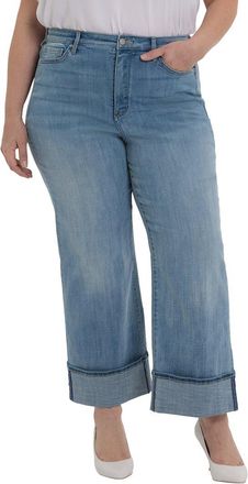 NYDJ Nydj Plus Teresa Madison River Wide Leg Jean