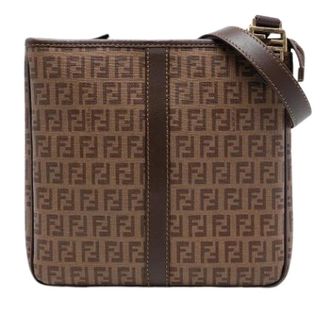 Fendi Pre-owned Cross Body Bags, female, Brown, Size: ONE SIZE Pre-owned Vintage Canvas Crossbody Bag