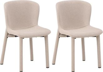 Venture Design 2er-Set Boucl&eacute;-Polsterst&uuml;hle Astoria, beige