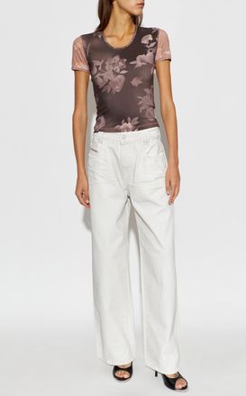 Diesel 1982 D-HAKOU-FSJ3 Jeans, Womens, White