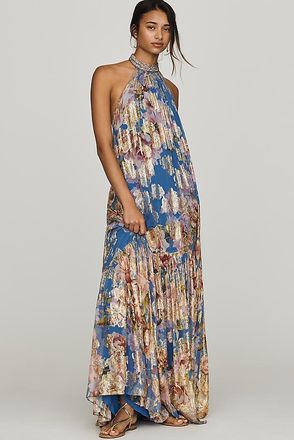 Hemant & Nandita Halter Maxi Dress